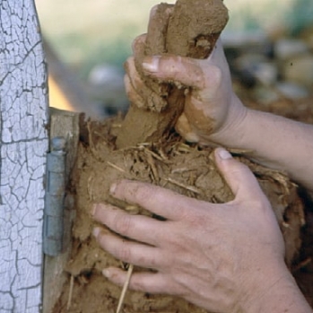 Placing cob 