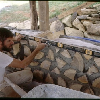 Laying cordwood