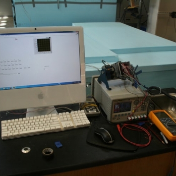 Data collection during curing of test panel