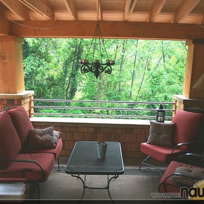 Front outdoor living room