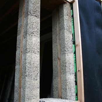 Hempcrete columns