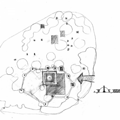 Initial site layout sketch 